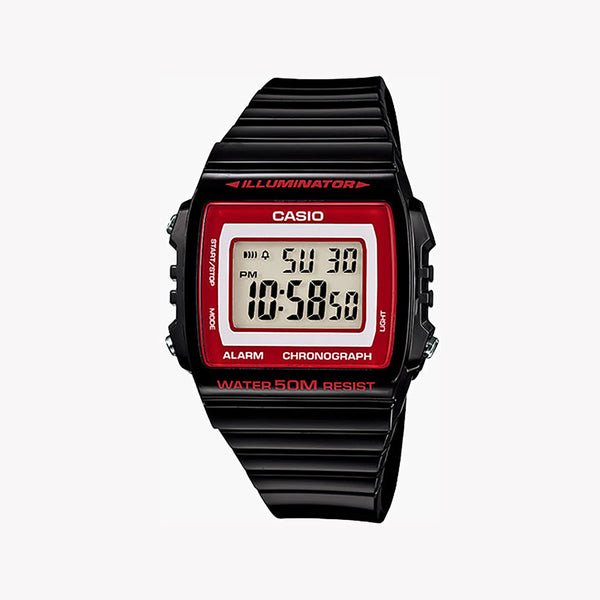 Casio W-215h-1a2vdf - Sporty Sophistication Men's Watch With Black Resin Band And Digital Display by i-watch