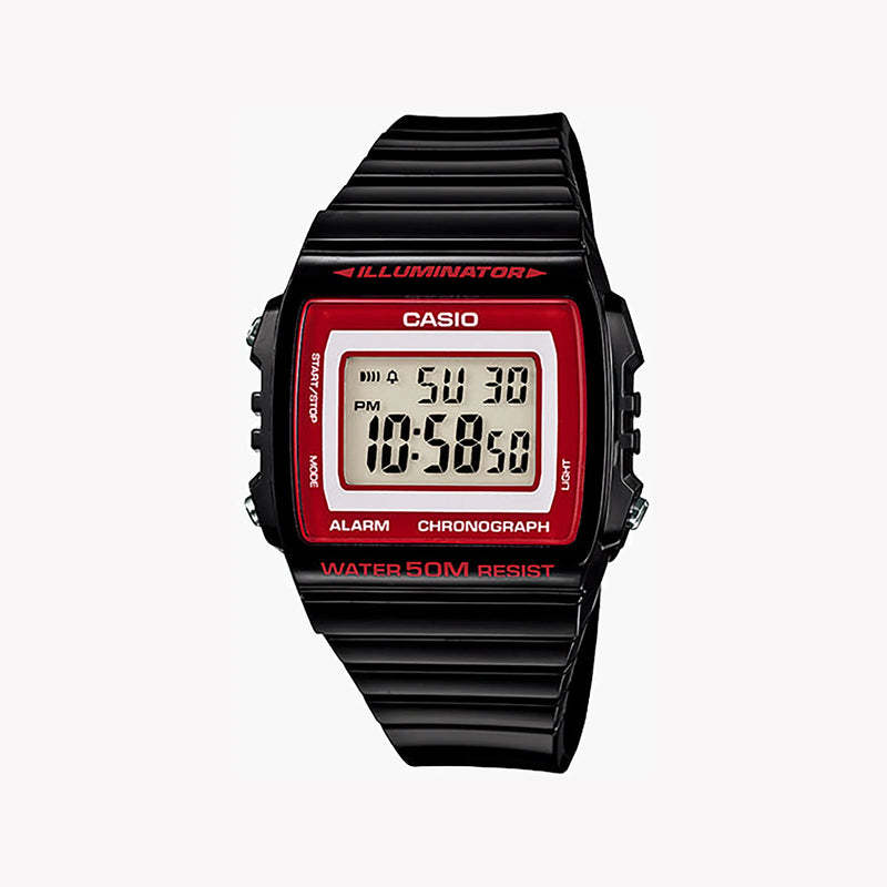 Casio W-215h-1a2vdf - Sporty Sophistication Men's Watch With Black Resin Band And Digital Display by i-watch