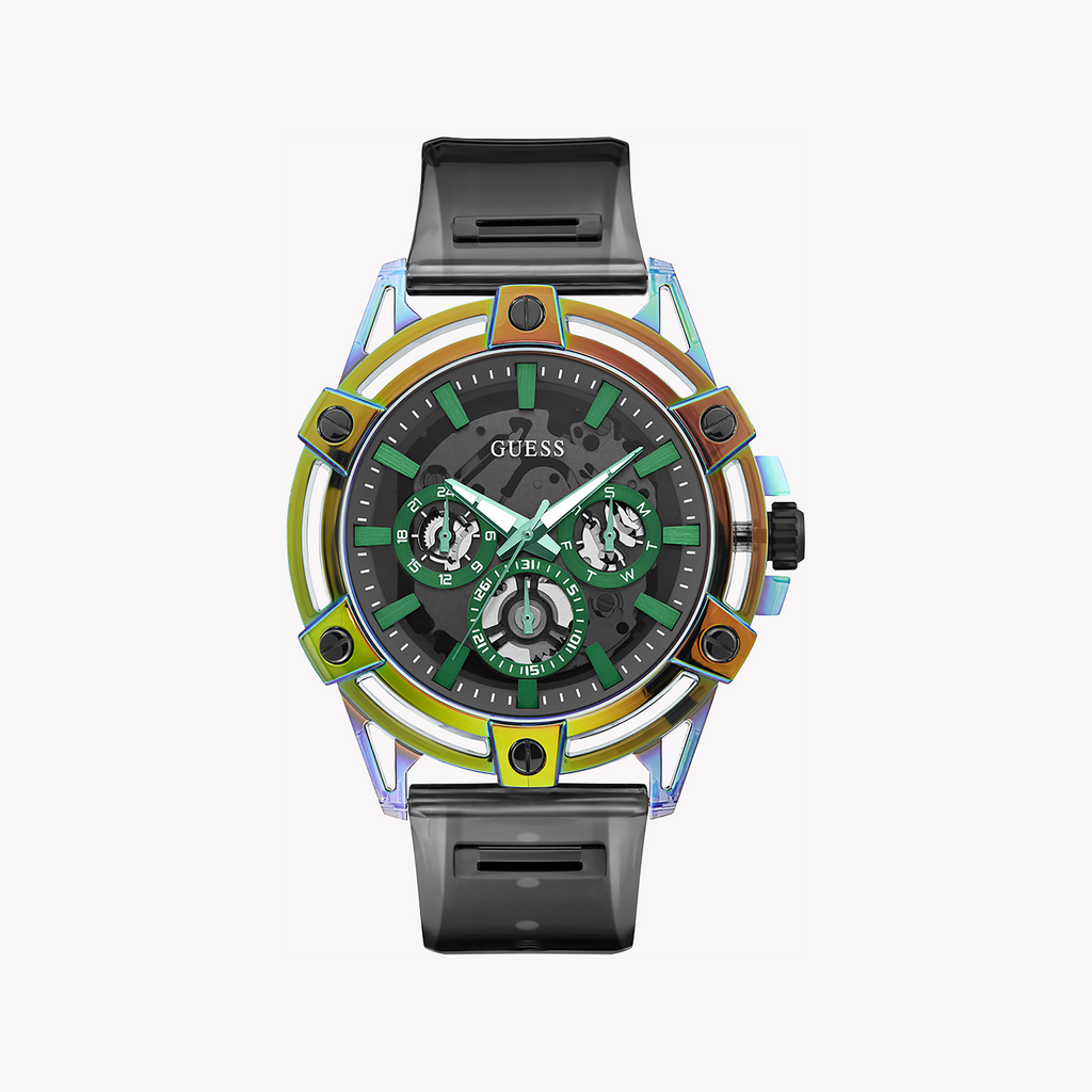 GUESS GW0806G5 - BOLD BLACK POWERHOUSE TIMEPIECE for the Modern Man