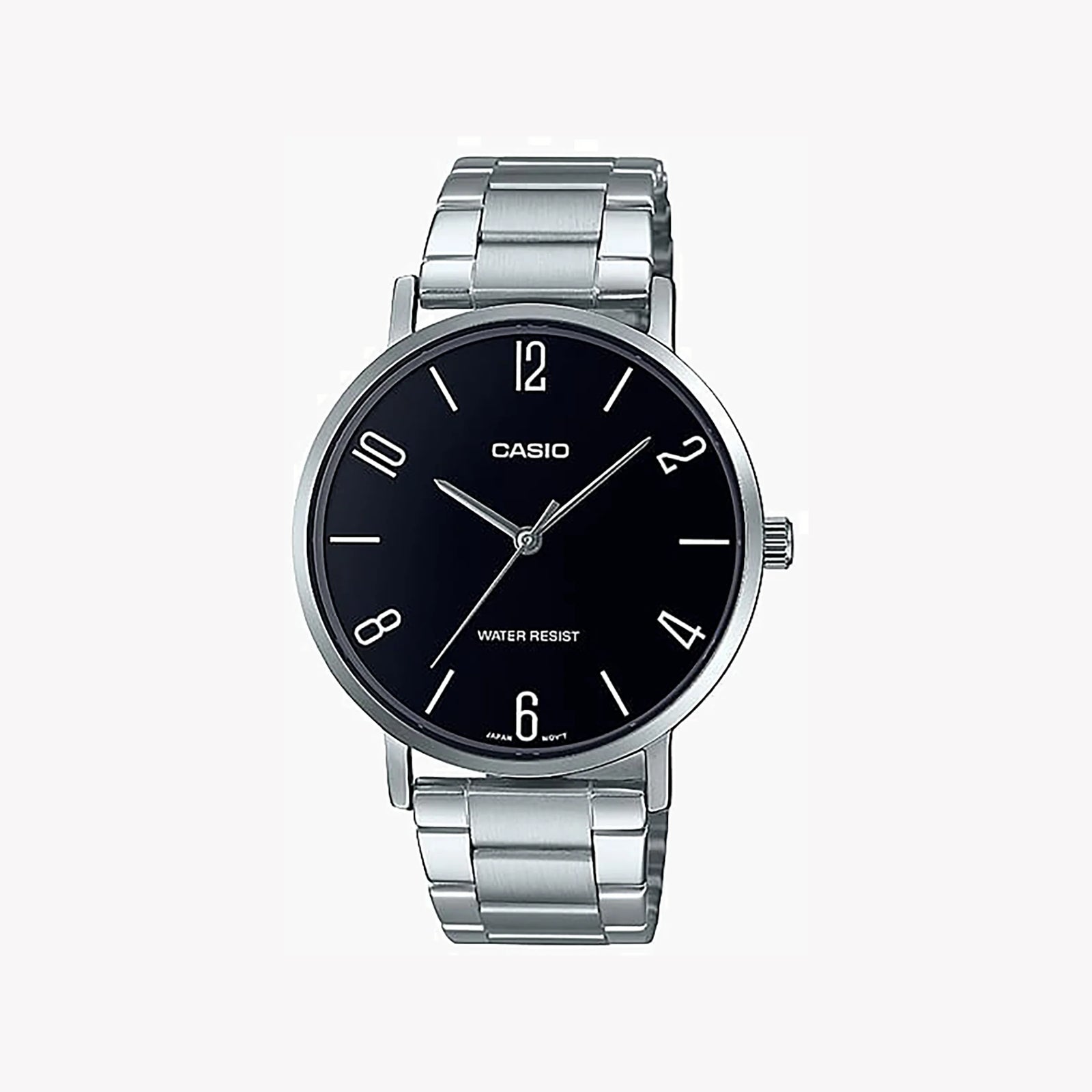 Casio Mtp-Vt01d-1b2udf - Sporty Elegance Men's Watch With Stylish Black Dial & Stainless Steel Band by i-watch