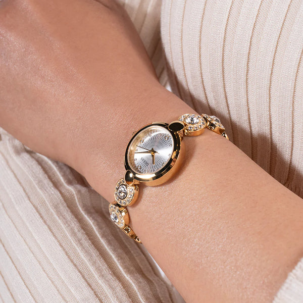 Guess Women's Gold Stainless Steel Watch, White Dial | Gw0757l2 by i-watch
