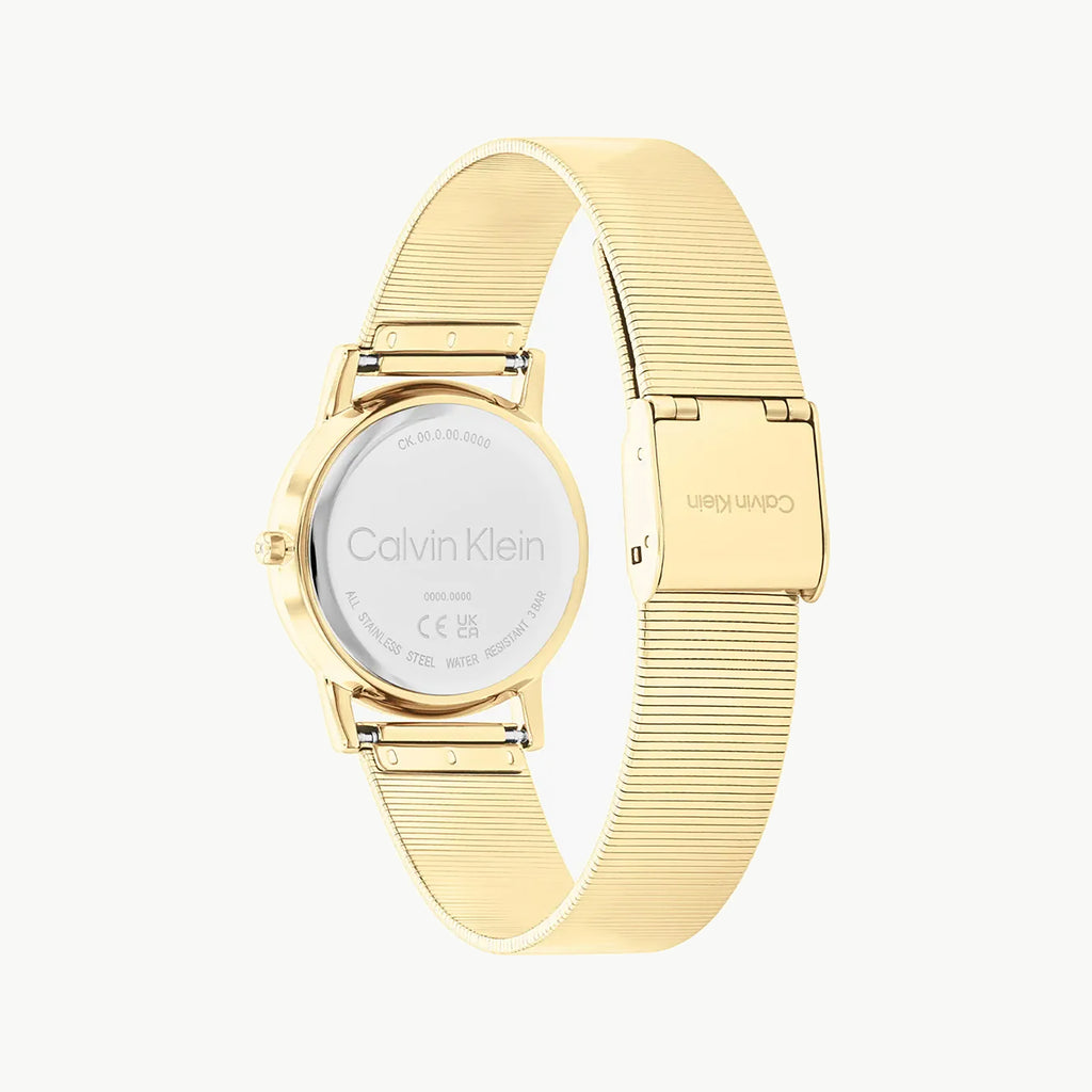 CK CALVIN KLEIN GOLD CHARM - MODERN SOPHISTICATION WOMEN'S WATCH WITH STAINLESS STEEL BAND-i-Watch-3