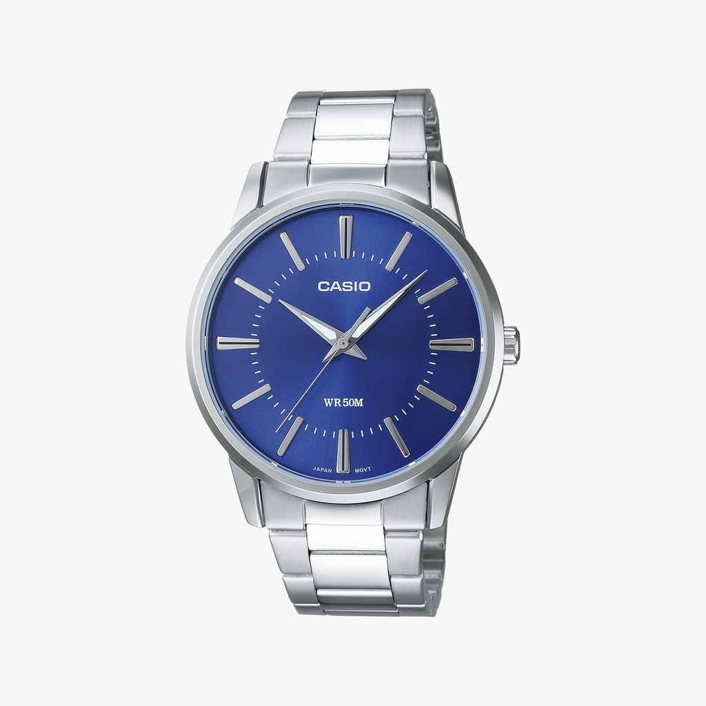 CASIO MTP-1303PD-2AVEG - CLASSIC BLUE DIAL MEN'S WATCH - STYLISH STAINLESS STEEL BRACELET