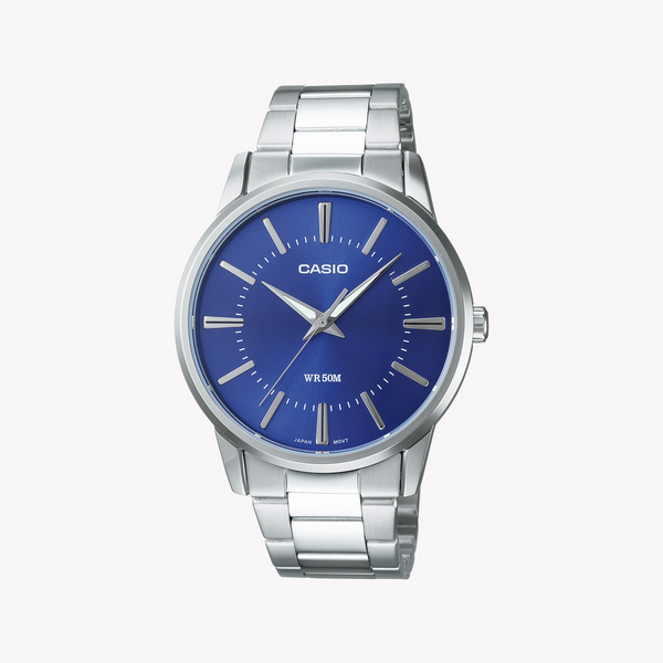 Casio Men's Stainless Steel Watch, Blue Dial | Mtp-1303pd-2aveg by i-watch