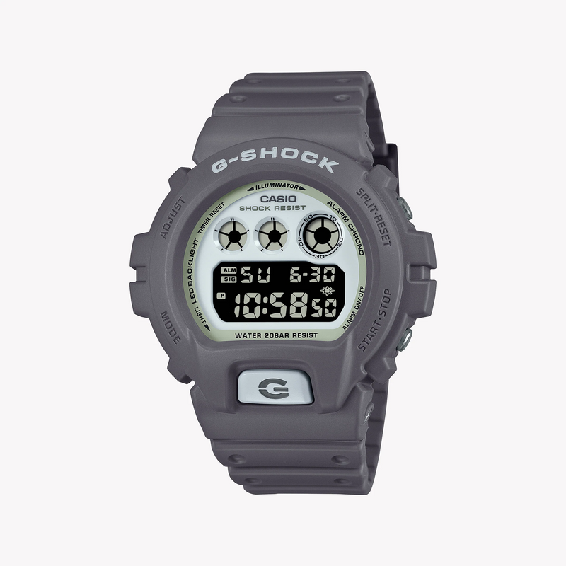 G-Shock Men's Gray Resin Watch, Shock Resistant | Dw-6900hd-8dr by i-watch