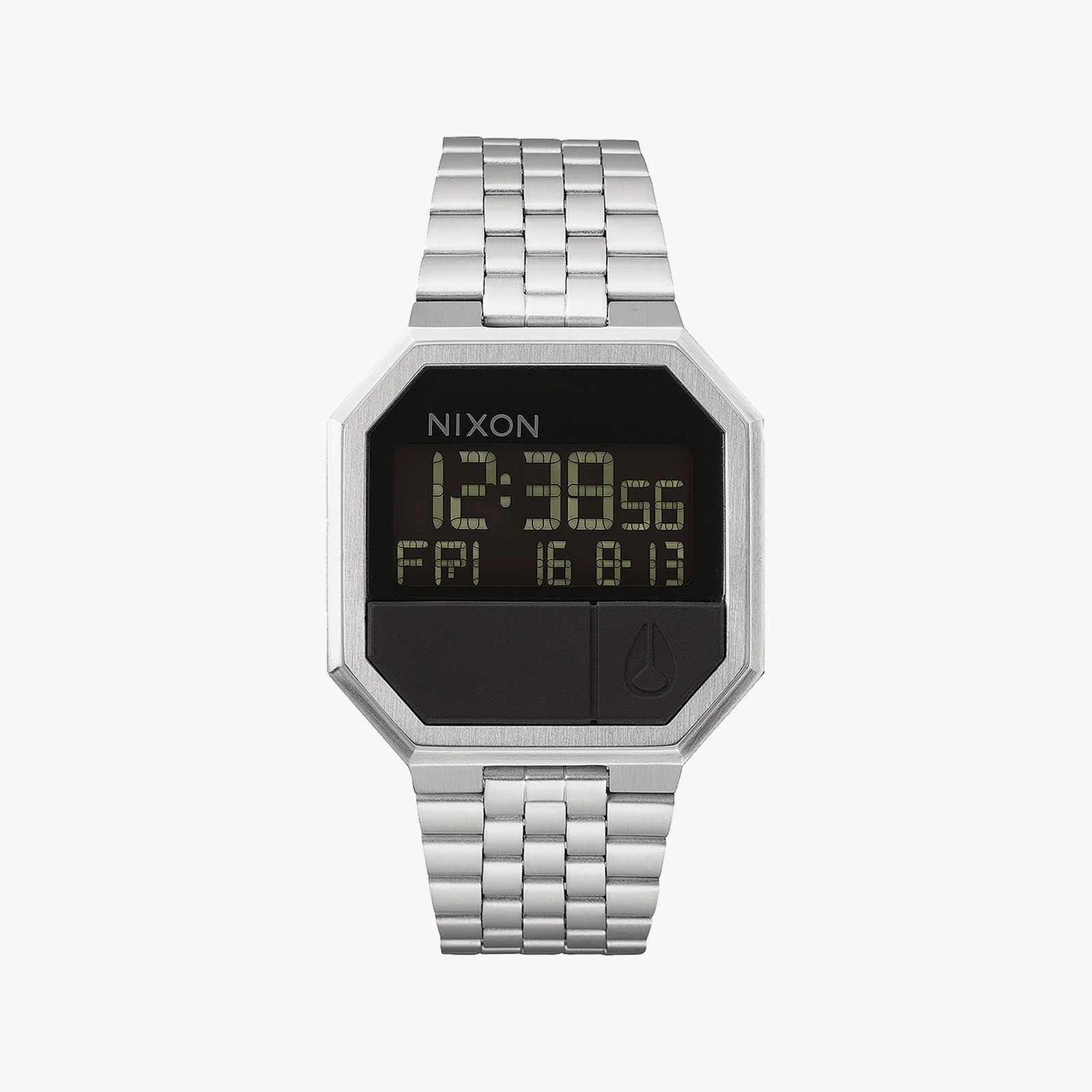 Nixon Men's Silver Watch, Digital Dial | A158-000 by i-watch