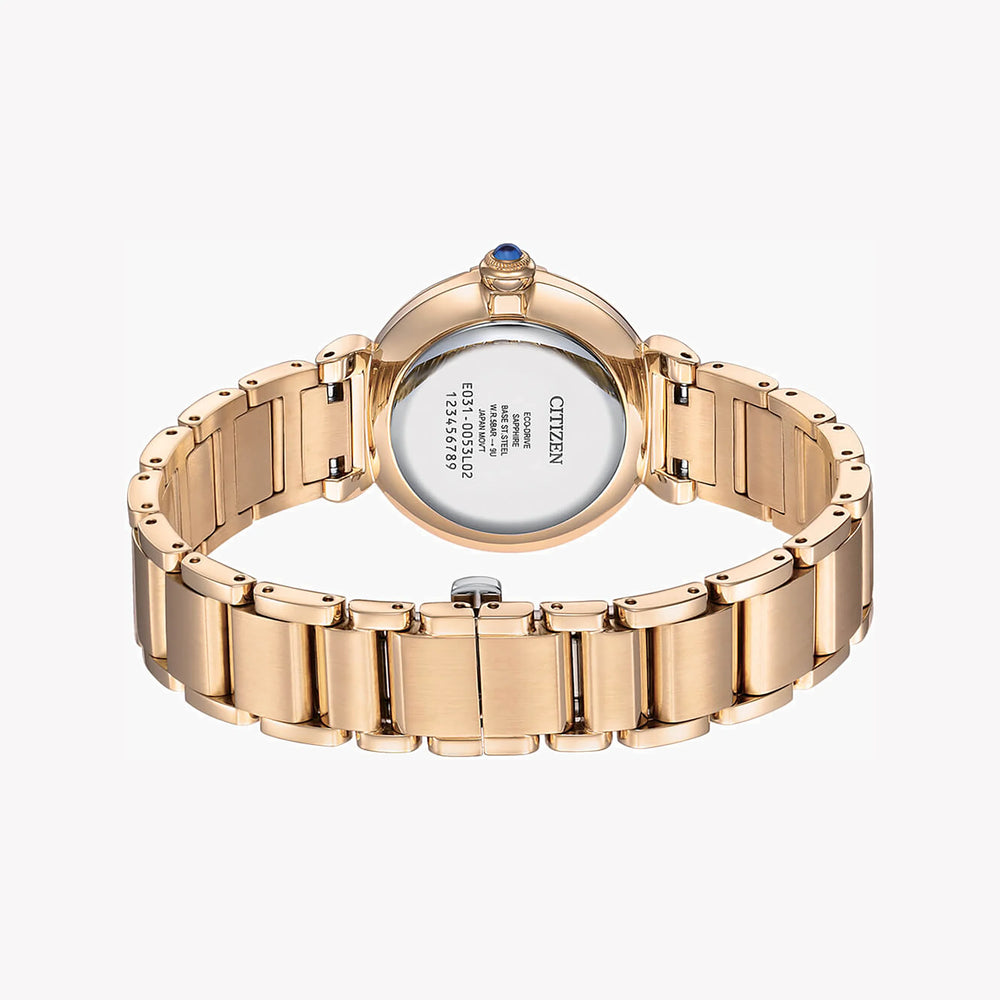 Citizen Em1073-85y Radiant Charm - Vivid Rose Gold Women's Eco-Drive Timepiece by i-watch