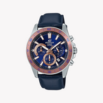 CASIO EDIFICE EFV-570L-2BVUDF - SPORTY ELEGANCE UNLEASHED Men's Watch with Sleek Black Case and Vibrant Blue Dial