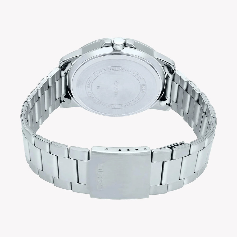 Casio Men's Stainless Steel Watch, White Dial | Mtp-Vd01d-7cvudf by i-watch