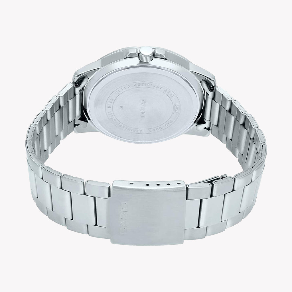 CASIO MTP-VD01D-7CVUDF SPORTY ELEGANCE - MEN'S STAINLESS STEEL WATCH WITH WHITE DIAL-i-Watch-2