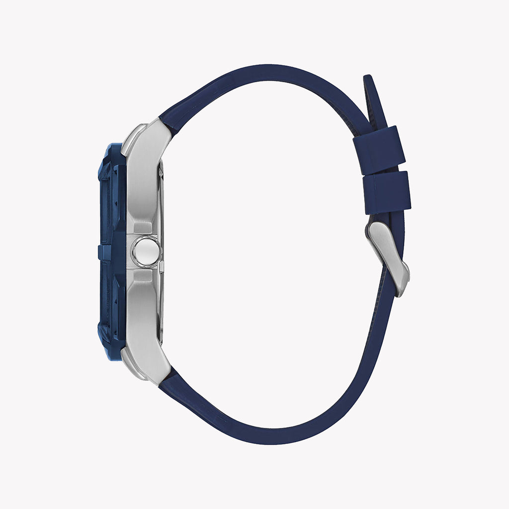 GUESS W1254G1 - DYNAMIC BLUE TIMEPIECE: STYLISH MEN'S WATCH WITH SILVER CASE & COMFORT FIT-i-Watch-2