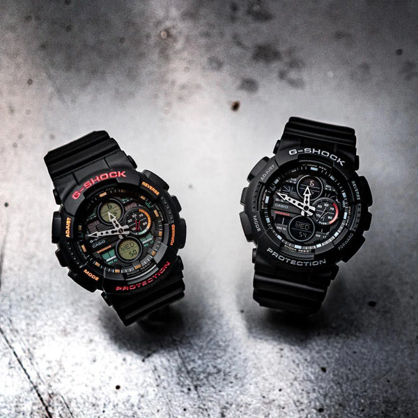 Casio G-Shock Ga-140-1a1dr - Durable Elegance Men's Sport Watch With Black Resin & Bold Digital Dial by i-watch