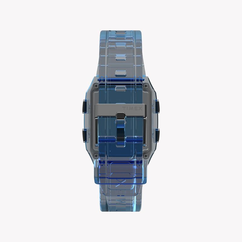 Timex Unisex Blue Resin Watch, Transparent Blue | Tw2w45100 by i-watch