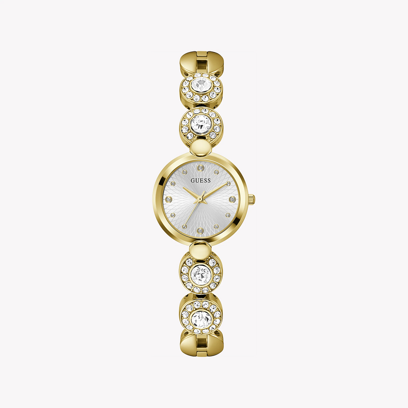 Guess Women's Gold Stainless Steel Watch, White Dial | Gw0757l2 by i-watch
