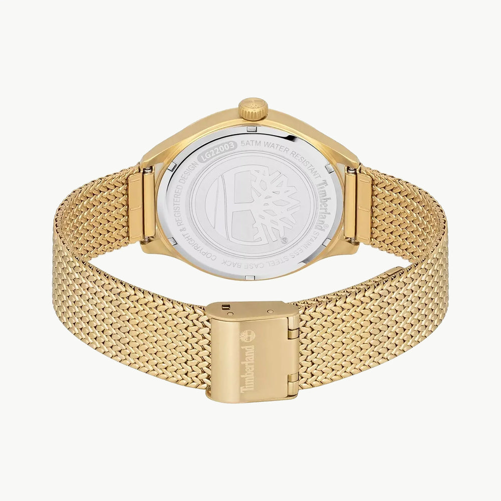 Timberland Men's Gold Stainless Steel Watch, Gold Dial | Tdwlg2200302 by i-watch