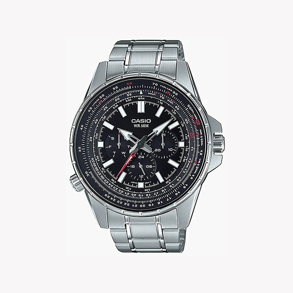 Casio Mtp-Sw320d-1avdf Adventure Ready - Stylish & Durable Men's Watch With Black Dial by i-watch