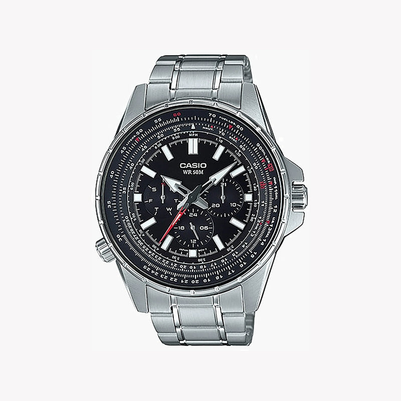 Casio Mtp-Sw320d-1avdf Adventure Ready - Stylish & Durable Men's Watch With Black Dial by i-watch