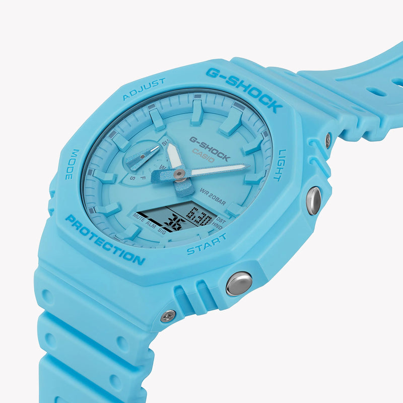 G-Shock Men's Blue Resin Watch, Blue Dial | Ga-2100-2a2dr by i-watch