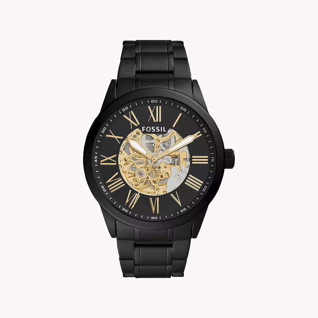 FOSSIL BQ2092 BLACK STAINLESS STEEL - ELEGANT TIMEPIECE FOR MODERN MEN
