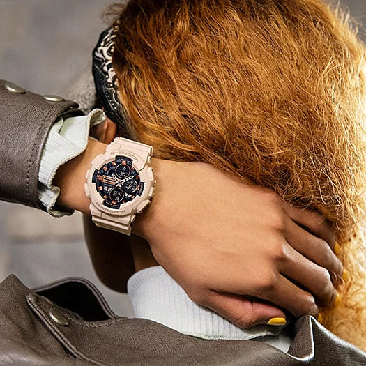 Casio G-Shock Gma-S140m-4adr Elegant Adventurer - Chic Beige Women's Watch With Durable Resin BAnd and Versatile Digital Features by i-watch