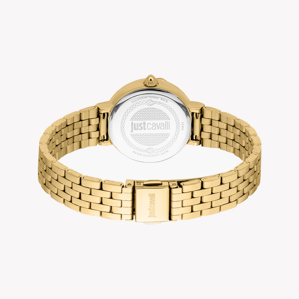 Just Cavalli Women's Gold Watch, White Mother-Of-Pearl Dial | Jc1l311m0025 by i-watch