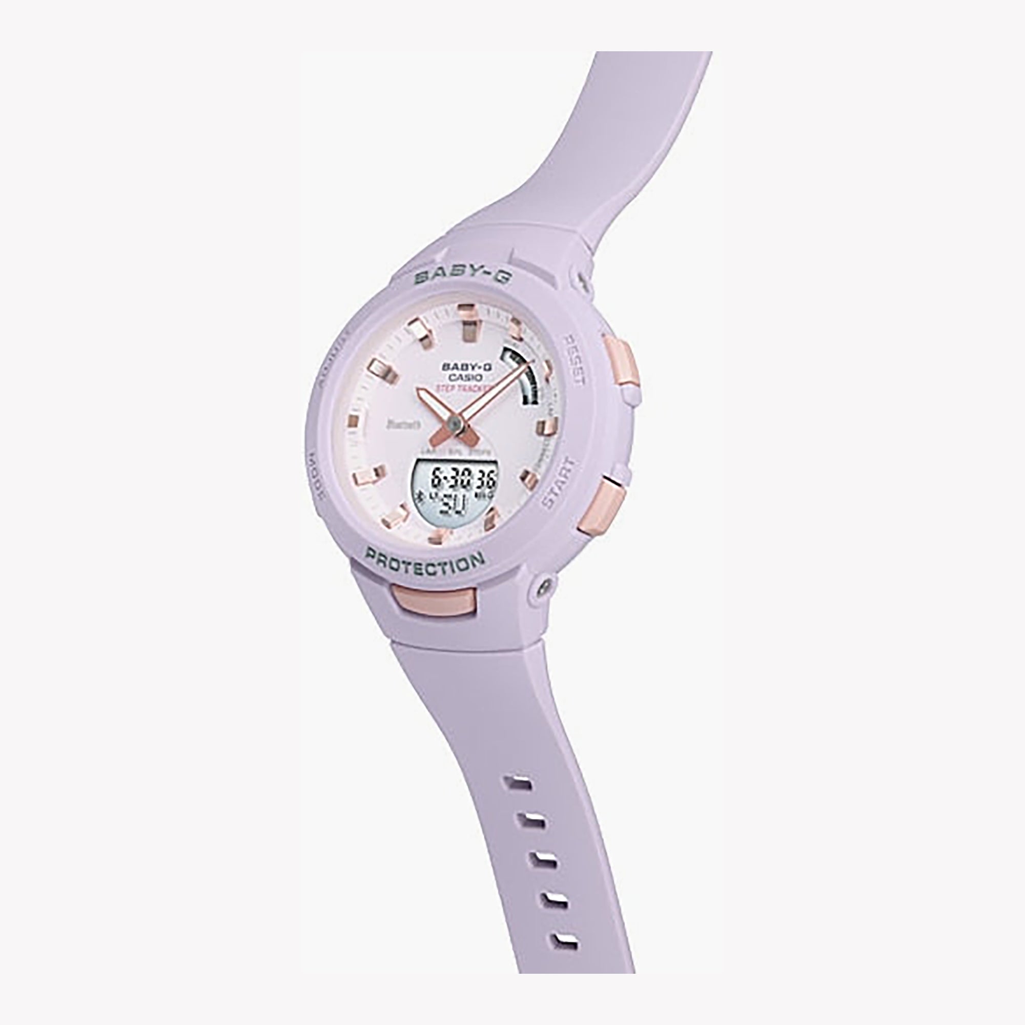 BSA-B100-4A2DR BABY-G - PINK POWER PLAY Women's Sporty Chic Watch for Active Adventures