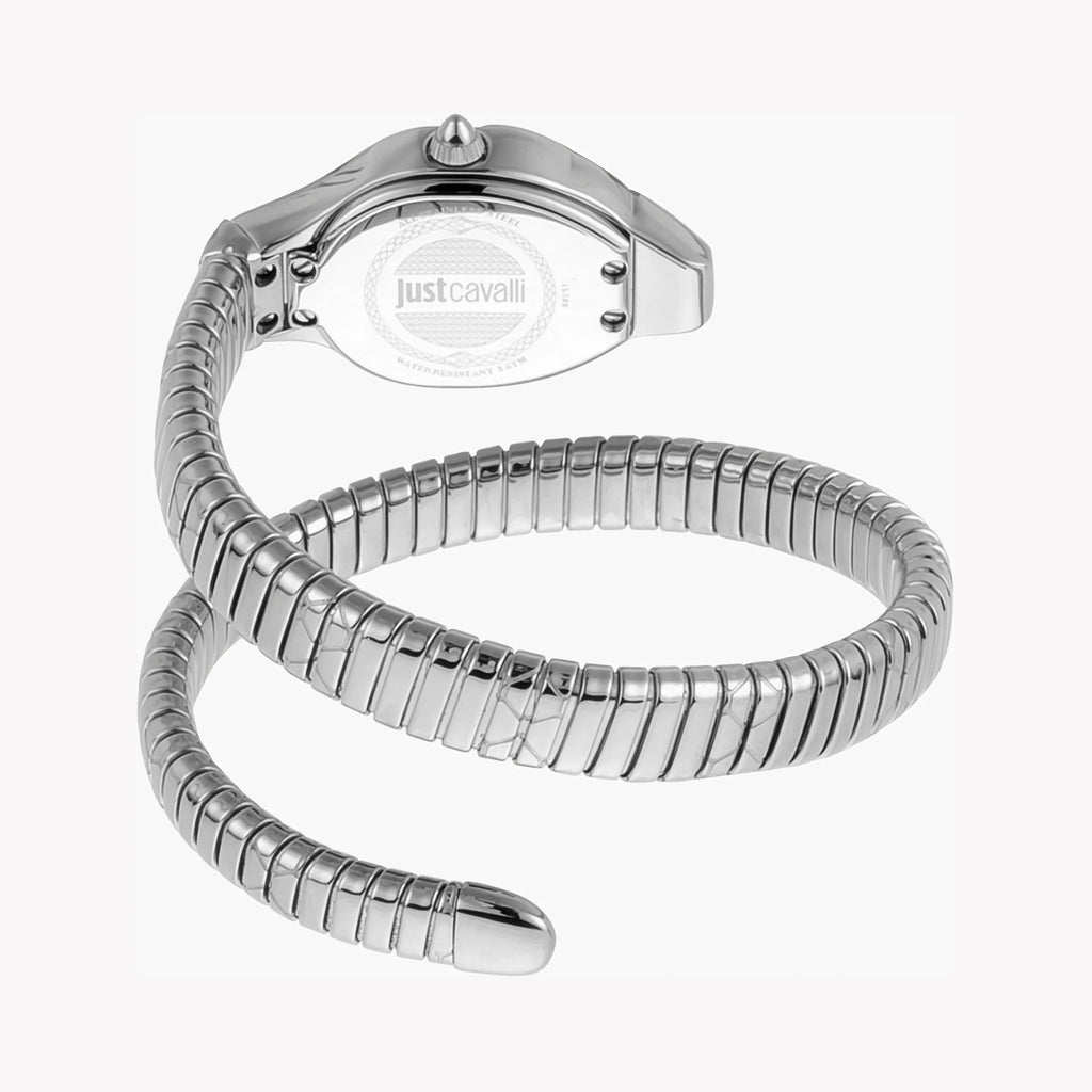 JUST CAVALLI Women's Watch with Silver Stainless Steel Case and Silver Stainless Steel Band-i-Watch-3