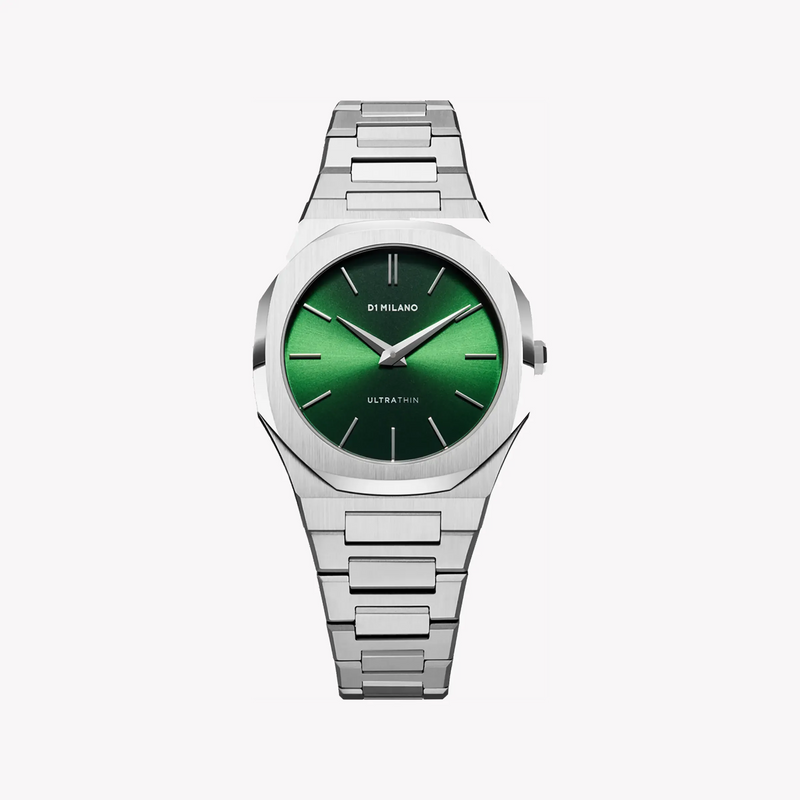 D1 Milano Women's Silver Watch, Dark Green Dial | D1-UTBL11 by i-watch