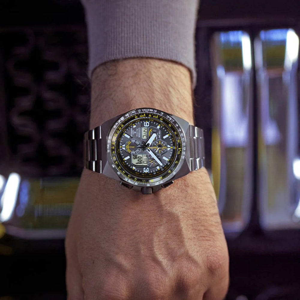 Citizen Men's Black Stainless Steel Watch, Black Dial | Jy8127-59e by i-watch