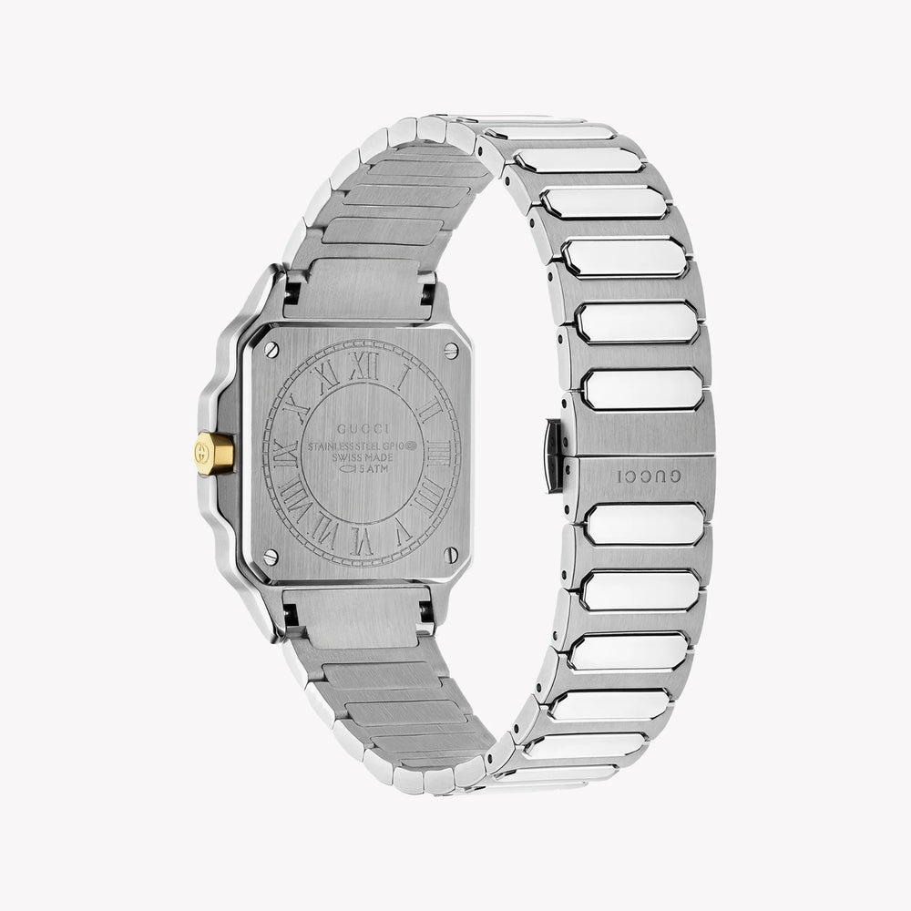 Gucci Men's Silver Stainless Steel Watch, Silver Dial | Ya166506 by i-watch