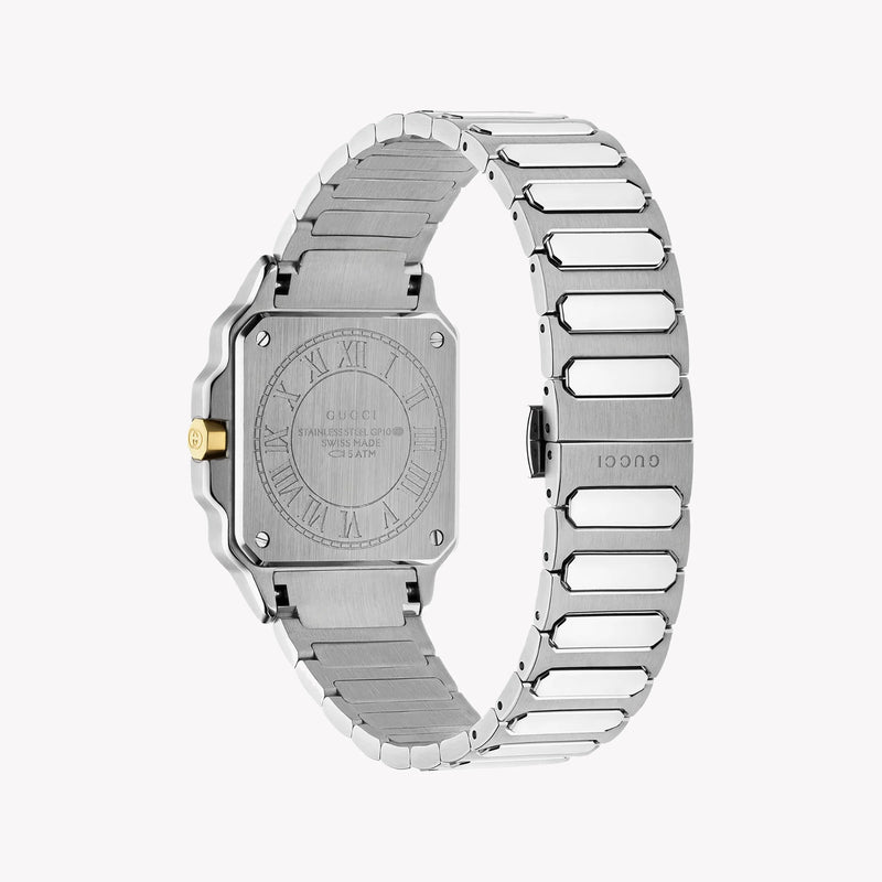 Gucci Men's Silver Stainless Steel Watch, Silver Dial | Ya166506 by i-watch