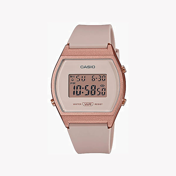 Casio Lw-204-4adf Elegant Sporty Chic - Women's Beige Resin Watch With Digital Display by i-watch