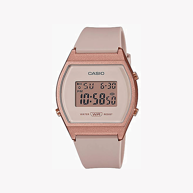 Casio Lw-204-4adf Elegant Sporty Chic - Women's Beige Resin Watch With Digital Display by i-watch