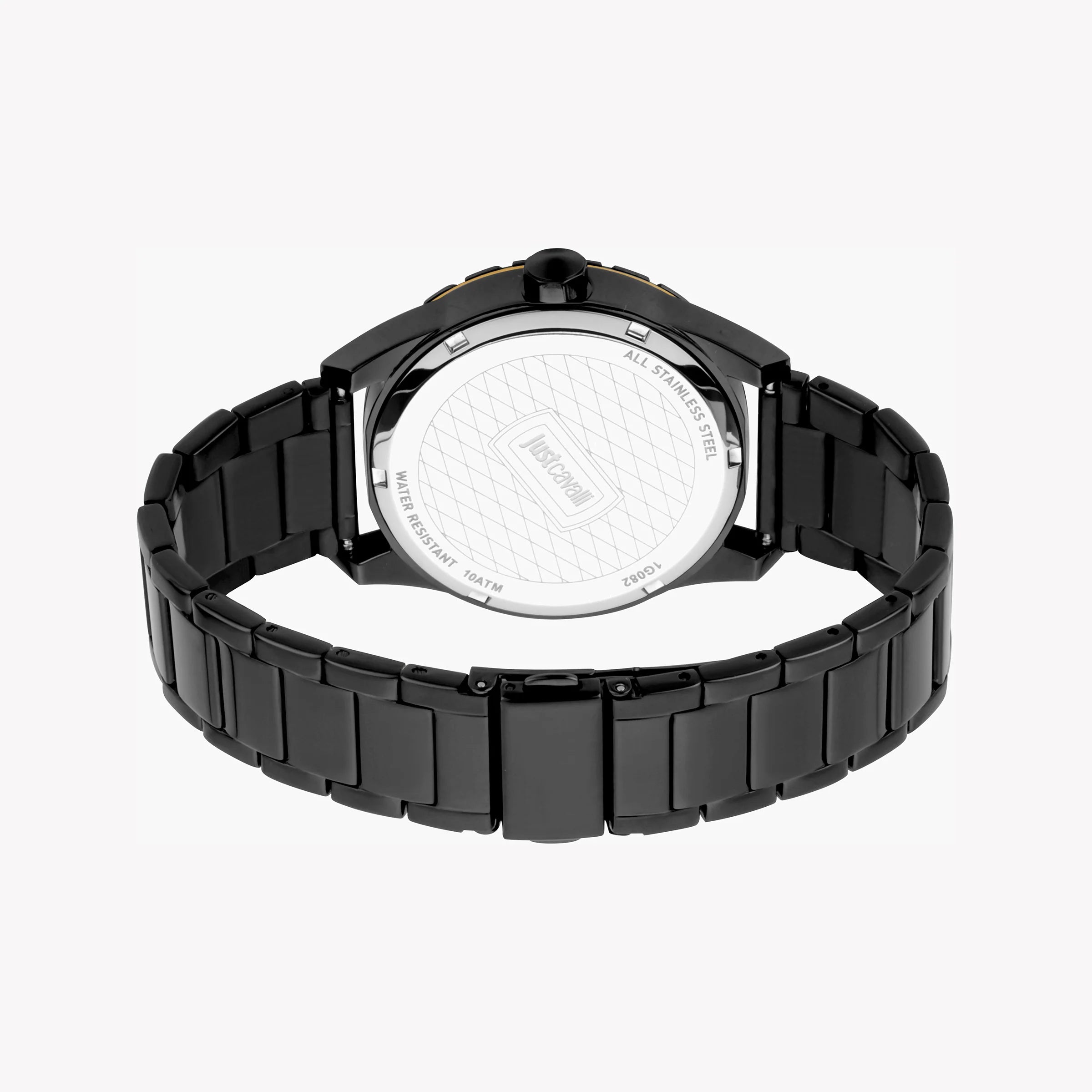 JUST CAVALLI JC1G082M0565 MEN'S ELEGANT BLACK & ROSE GOLD TIMEPIECE - SOPHISTICATED GRAY DIAL-i-Watch-3