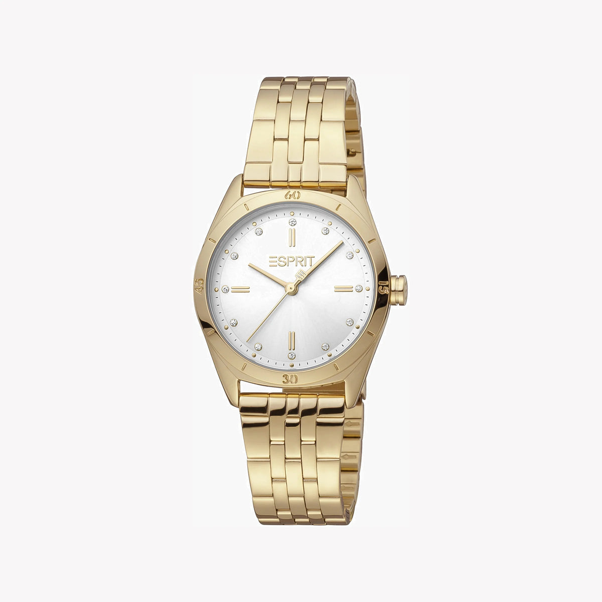 ESPRIT Women's Watch with Gold Stainless Steel Case and Gold Stainless Steel Band