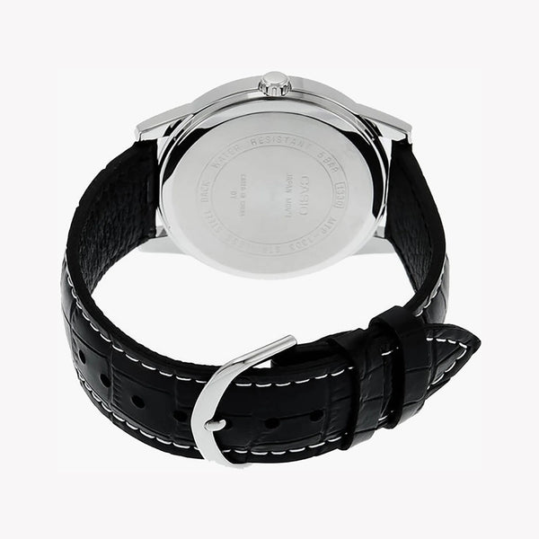 Timeless Elegance Men's Alloy Watch, Black Leather | Mtp-1303l-7bvdf by i-watch
