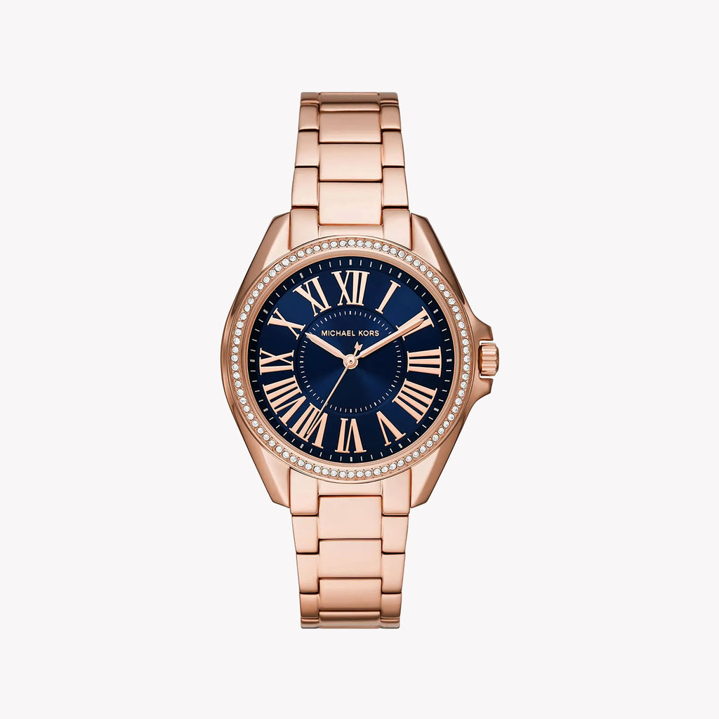 MICHAEL KORS MK6930 OCEAN GLAM - RADIANT ROSE GOLD & BLUE DIAL Women's Watch