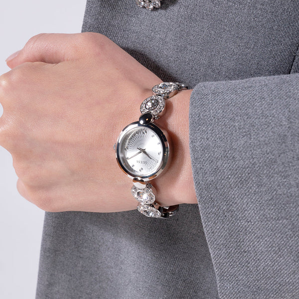 Guess Women's Silver Stainless Steel Watch, Silver Dial | Gw0757l1 by i-watch