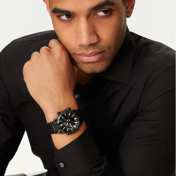 EDIFICE ECB-2000DC-1BEF DYNAMIC VERSATILITY - MEN'S BLACK RESIN & STAINLESS STEEL WATCH-i-Watch-3