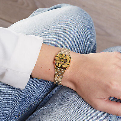 Casio Women's Gold Watch, Resin & Stainless Steel | La-670wga-9df by i-watch