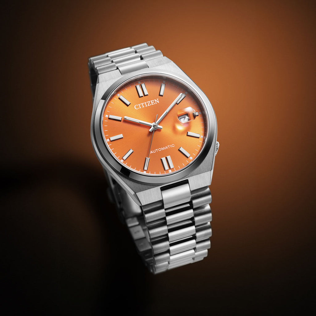 CITIZEN NJ0151-88Z - STRIKING ORANGE DIAL AUTOMATIC MEN'S WATCH WITH STAINLESS STEEL BAND-i-Watch-3