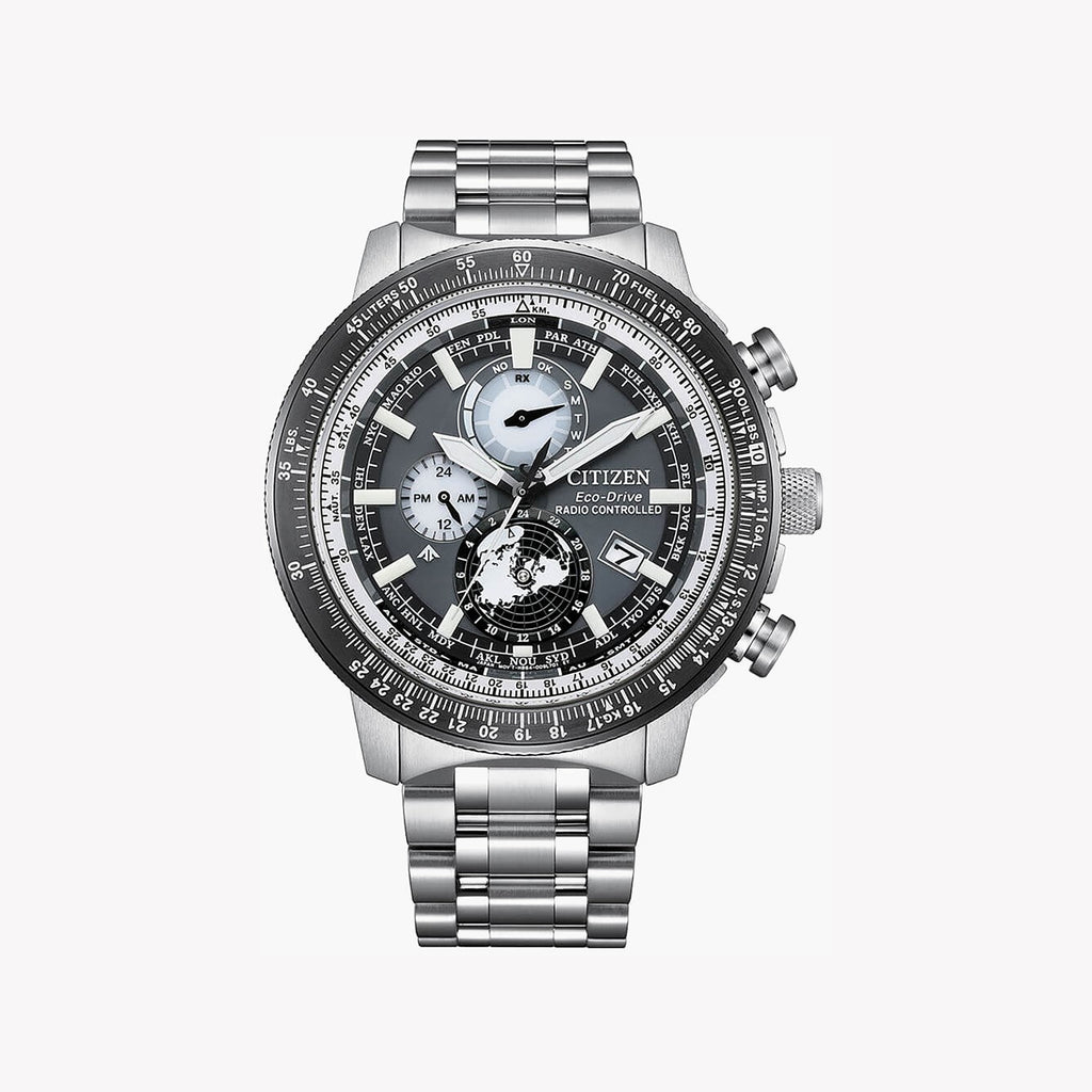 CITIZEN BY3006-53H - ELEGANTLY ROBUST MEN'S WATCH WITH WORLD TIME & WATER RESISTANCE