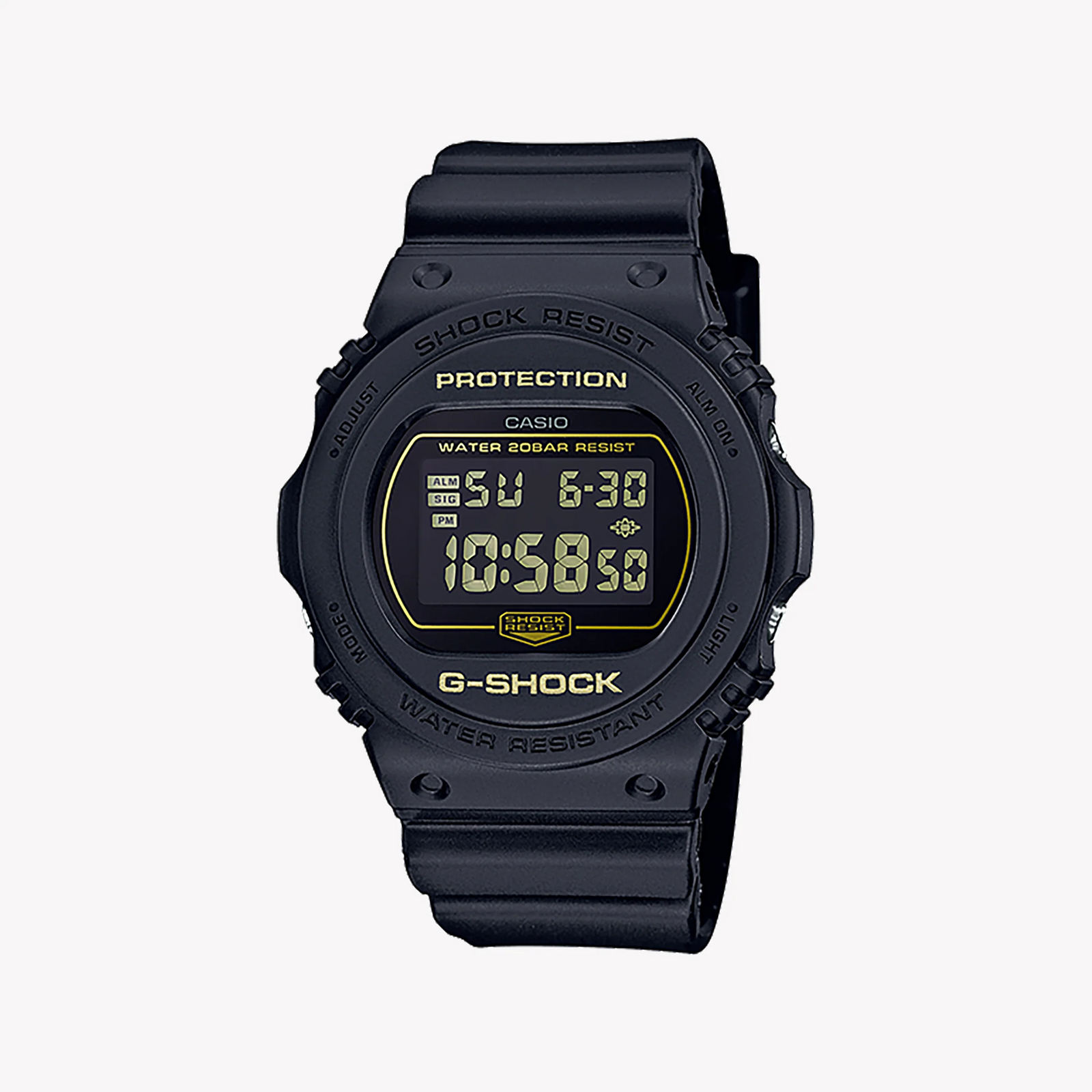 Casio G-Shock Dw-5700bbm-1dr - Blackout Bold Adventurer Men's Watch With Sleek Digital Dial And Robust Resin Band by i-watch