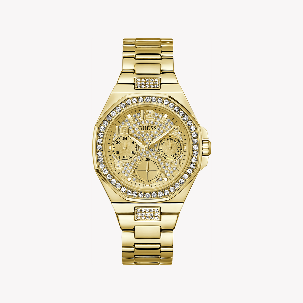 GUESS GW0777L2 - RADIANT GOLD SOPHISTICATION - Chic Women's Watch with Champagne Dial & Luxe Style