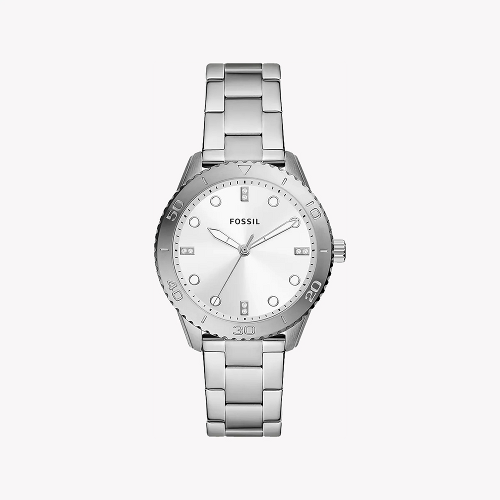 Fossil Women's Silver Stainless Steel Watch, Elegant Design | Bq3885 by i-watch