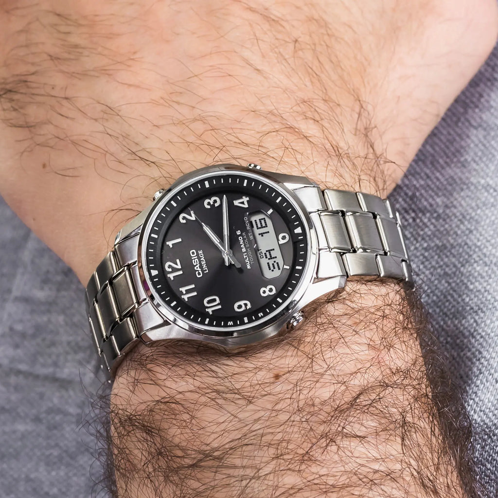 CASIO LCW-M100TSE-1A2E - ELEGANT TITANIUM SOLAR WATCH FOR MODERN GENTLEMEN-i-Watch-3