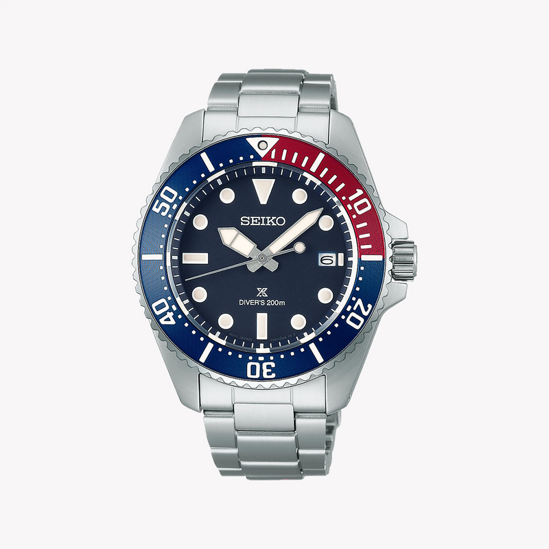 Seiko Men's Silver Stainless Steel, Dark Blue Dial | Sne595p1 by i-watch