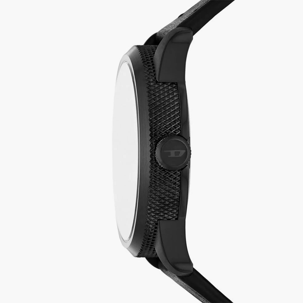 Diesel Men's Black Leather Watch, Stainless Steel Case | Dz2180 by i-watch