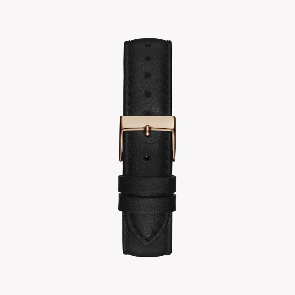 Guess Women's Rose Gold Watch, Black Leather | Gw0376l2 by i-watch