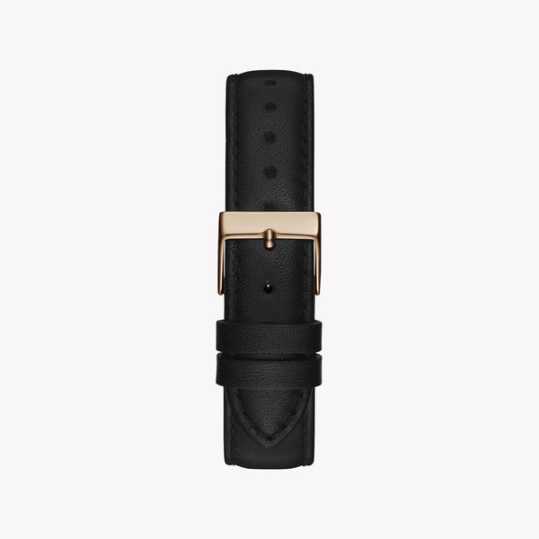 Guess Women's Rose Gold Watch, Black Leather | Gw0376l2 by i-watch